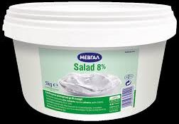 ΓΙΑΟΥΡΤΙ ΣΤΡΑΓΓΙΣΤΟ ''SALAD'' 8% ΜΕΒΓΑΛ 5KG